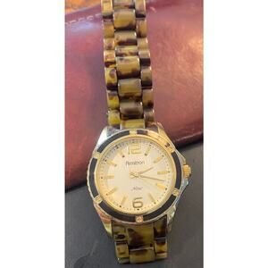 Women's 40mm Armitron Now Watch, Tortoise Look Lucite with Gold Tone Case
